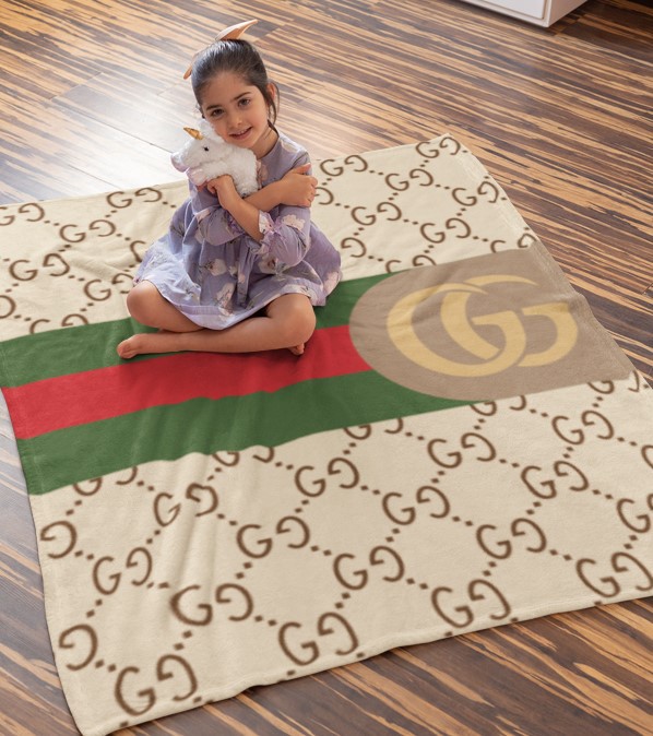 Luxury brand fashion premium blanket fleece home decor clothing special gift 49