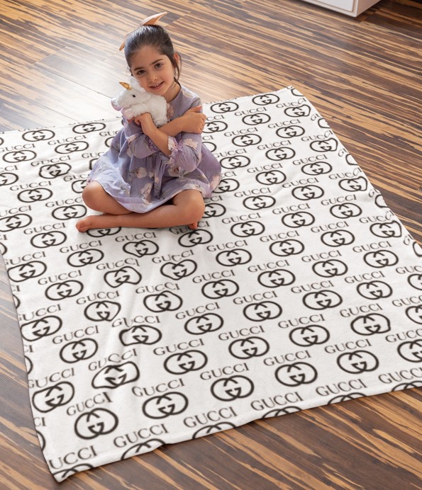 Luxury brand fashion premium blanket fleece home decor clothing special gift 56