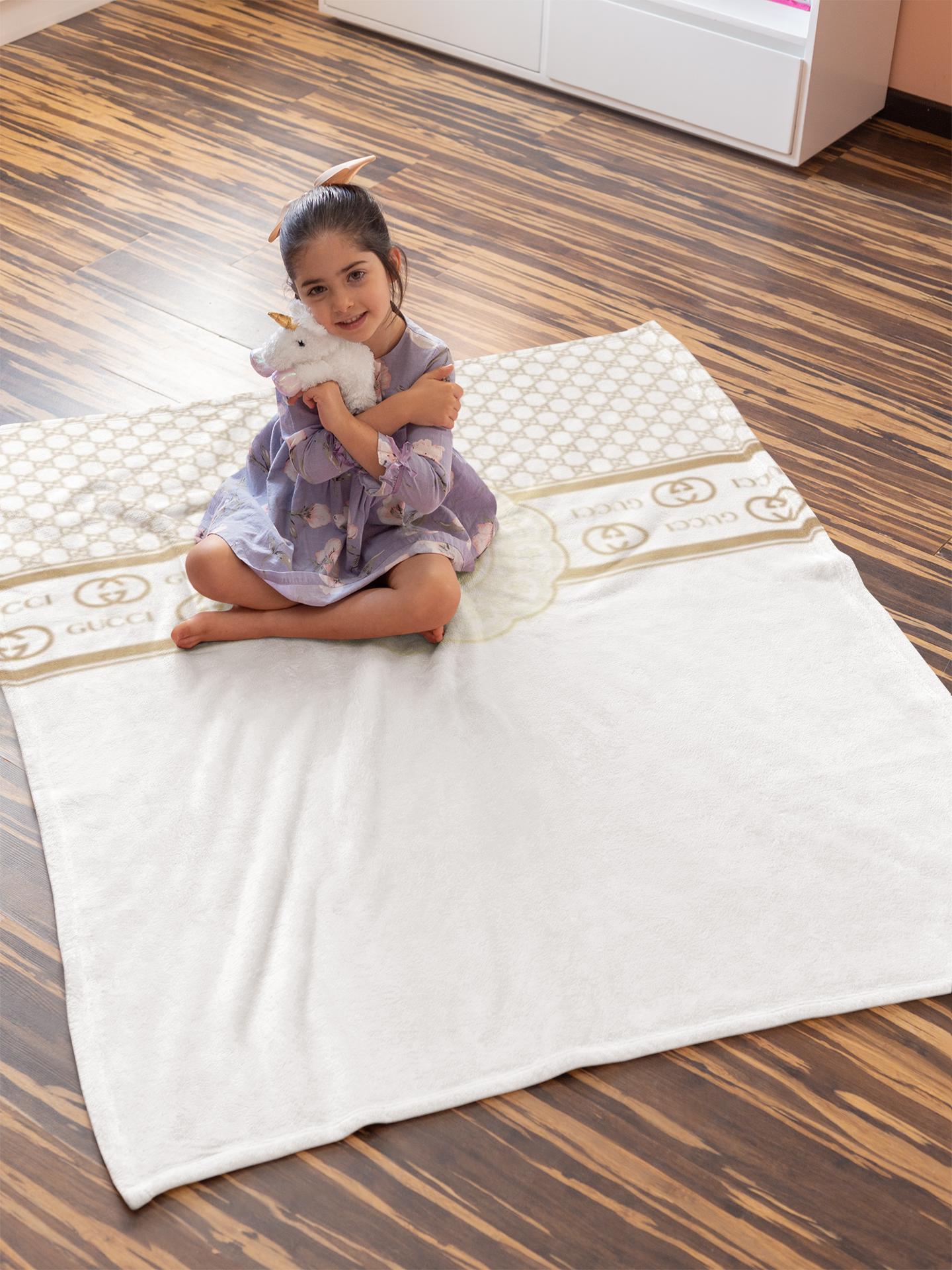 Luxury brand fashion premium blanket fleece home decor clothing special gift 75