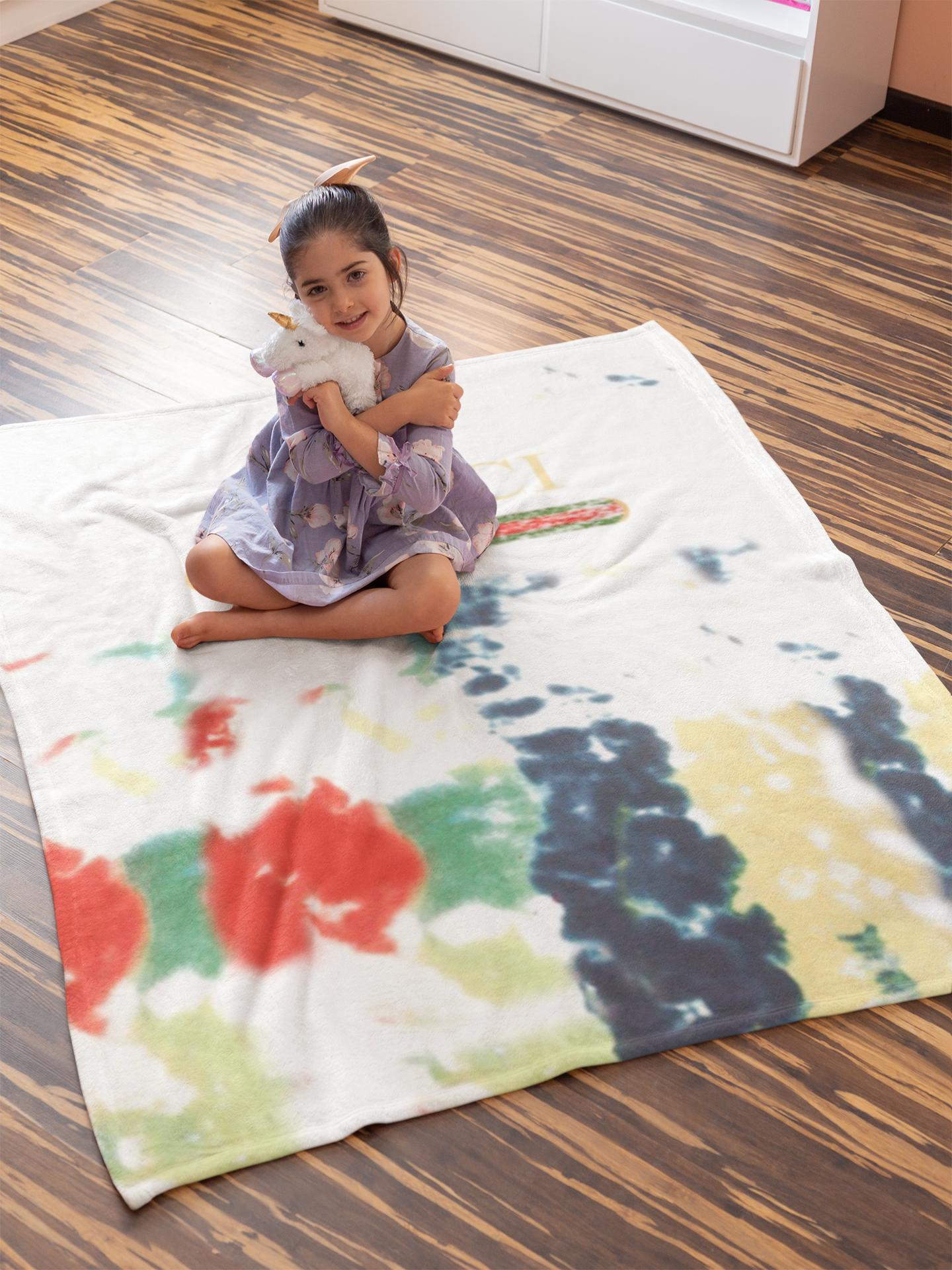 Luxury brand fashion premium blanket fleece home decor clothing special gift 76