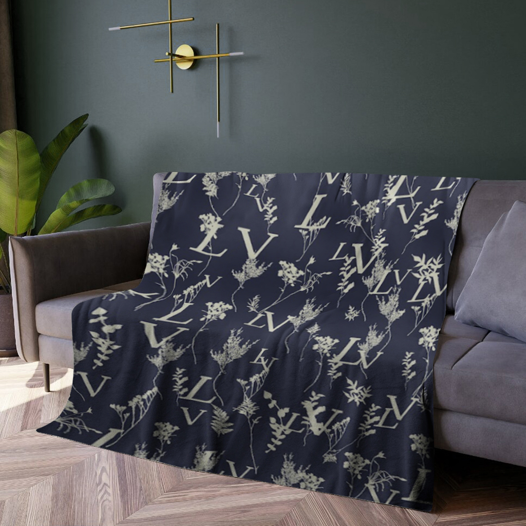 Luxury brand fashion premium blanket fleece home decor clothing special gift 8