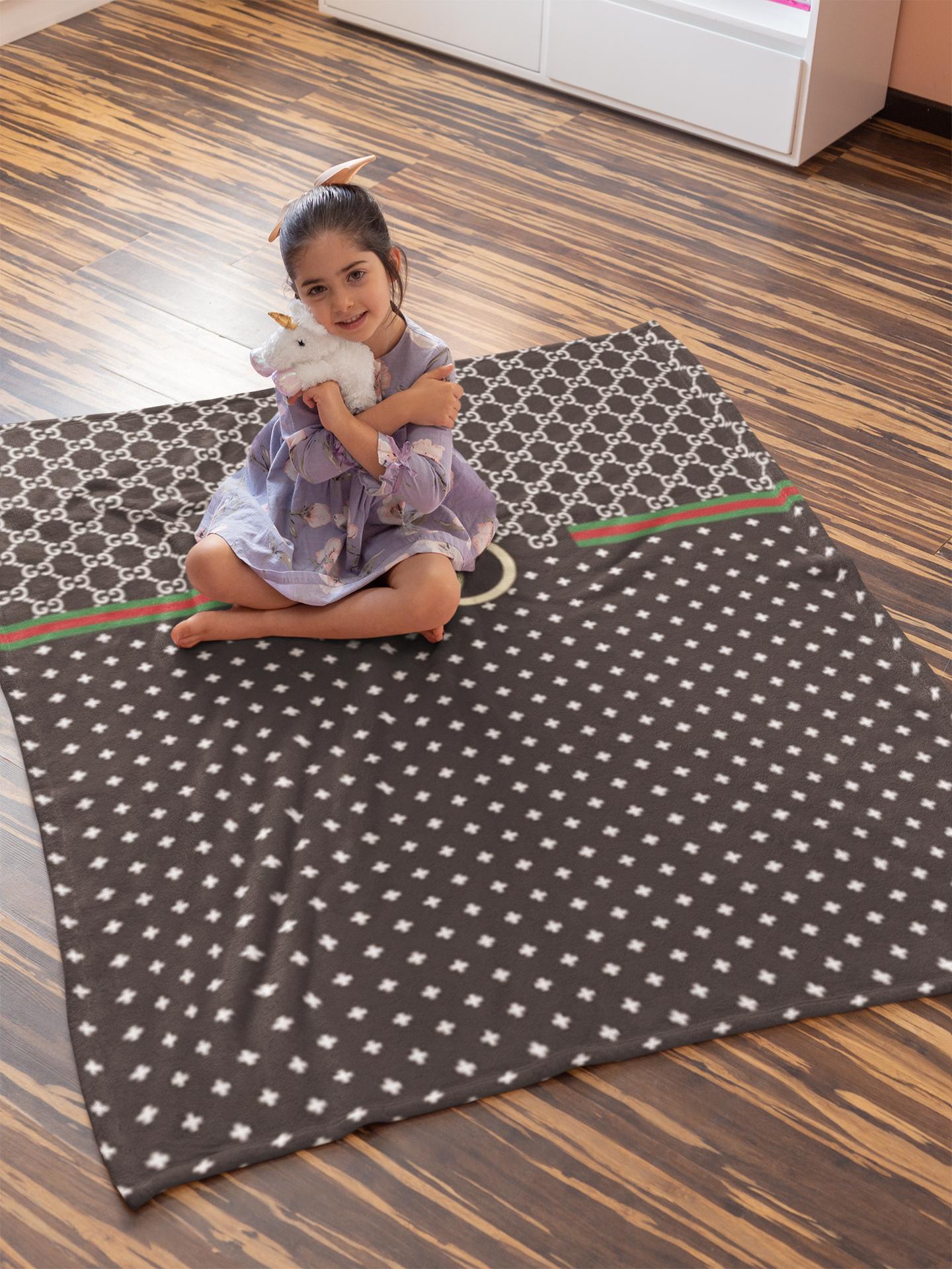 Luxury brand fashion premium blanket fleece home decor clothing special gift 89