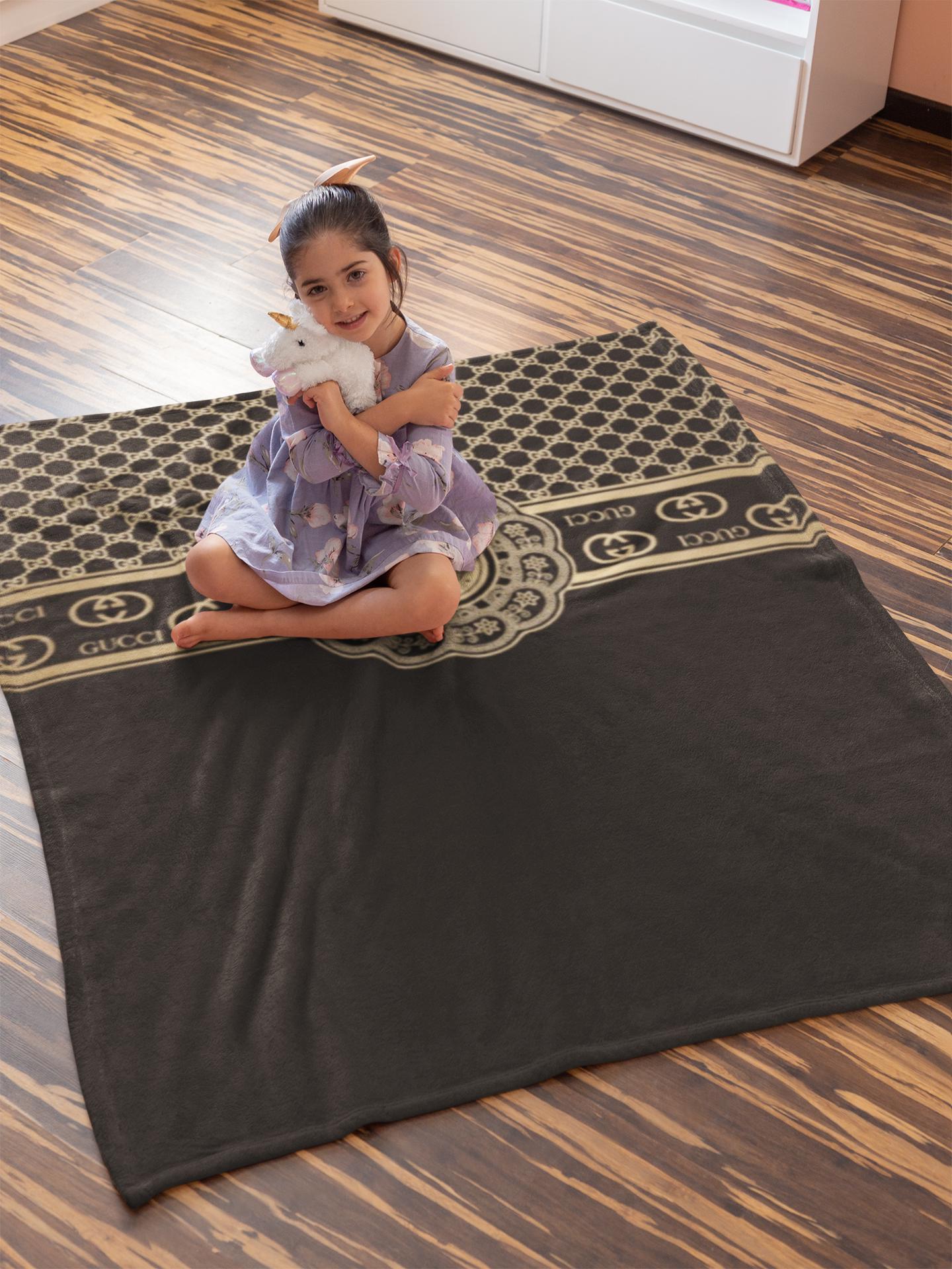 Luxury brand fashion premium blanket fleece home decor clothing special gift 90