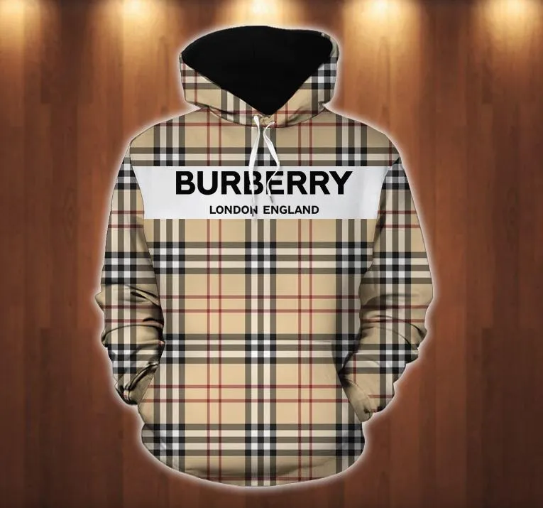 Burberry Unisex Hoodie For Men Women Luxury Brand Clothing Clothes Outfit