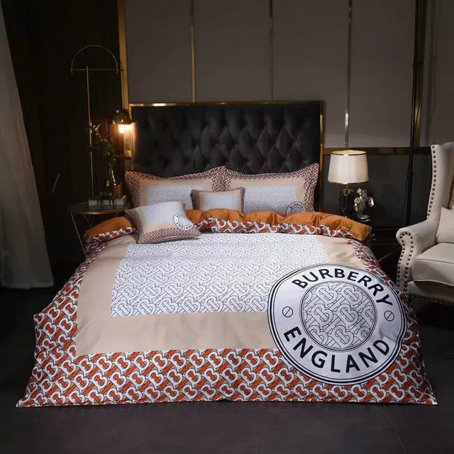 Burberry New Hot Bedding Set 3d Printed Bedding Sets Quilt Sets Duvet Cover Luxury Brand Bedding Decor Bedroom Sets