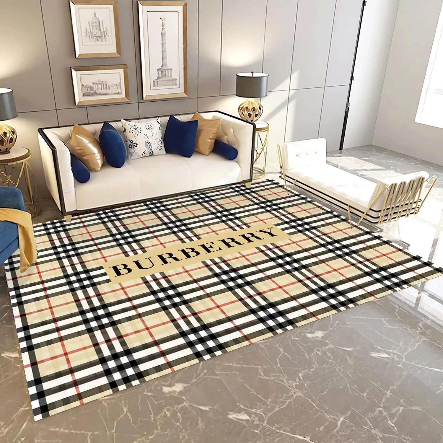 Burberry Rugs Living Room Rug Us Gift Decor