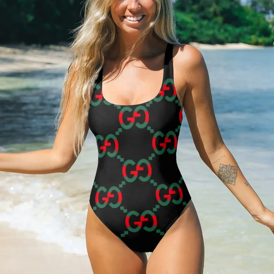 Gucci Pattern Luxury Brand Premium Swimsuit Special Summer Outfit