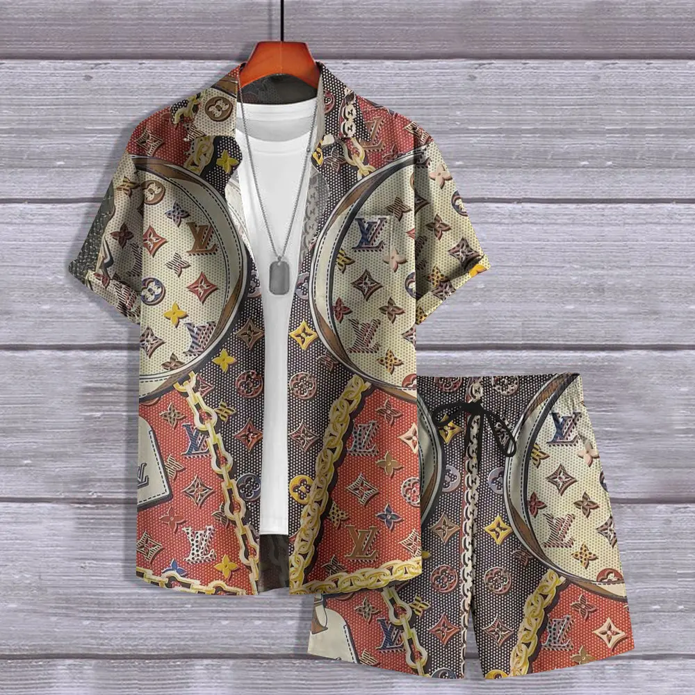 Louis Vuitton Luxury Brand Hawaii Set Premium Outfit Special Style Fashion For Men
