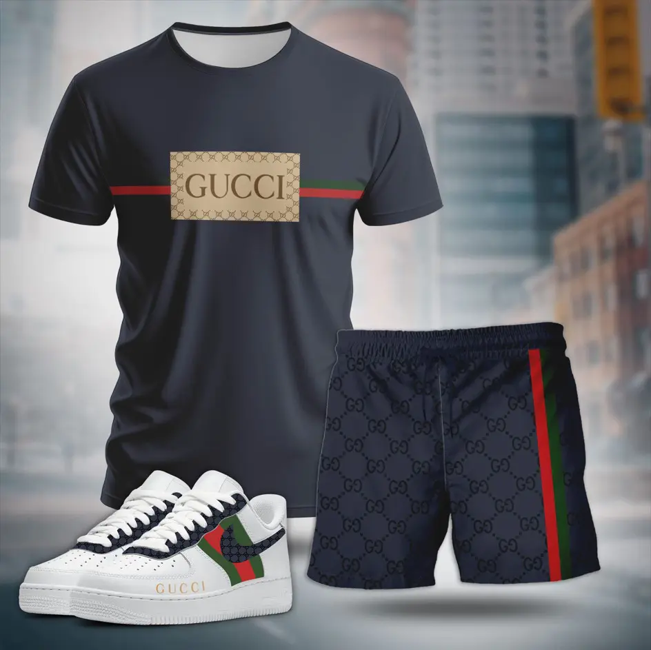 Gucci Luxury Brand Premium Unisex T-Shirt Short Sneakers Set Special Collection Fashion Style For Men Women