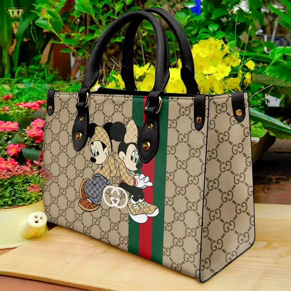Gucci Mickey Minnie Mouse Women Small Handbag Luxury Brand Premium Accessories For Beauty