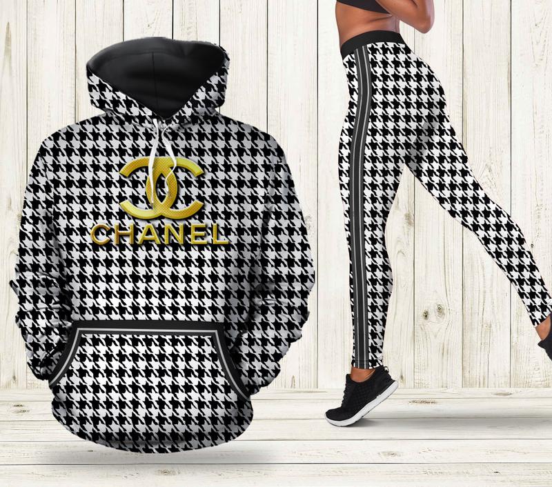 Chanel Luxury Brand Hoodie Leggings Set Clothing Clothes Outfit For Women
