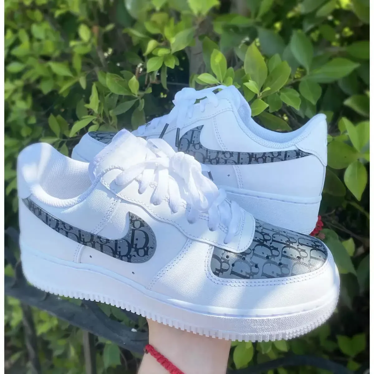 Dior Nike White Luxury Brand Air Force 1 Sneakers Premium Shoes Fashion Style Collection For Men Women