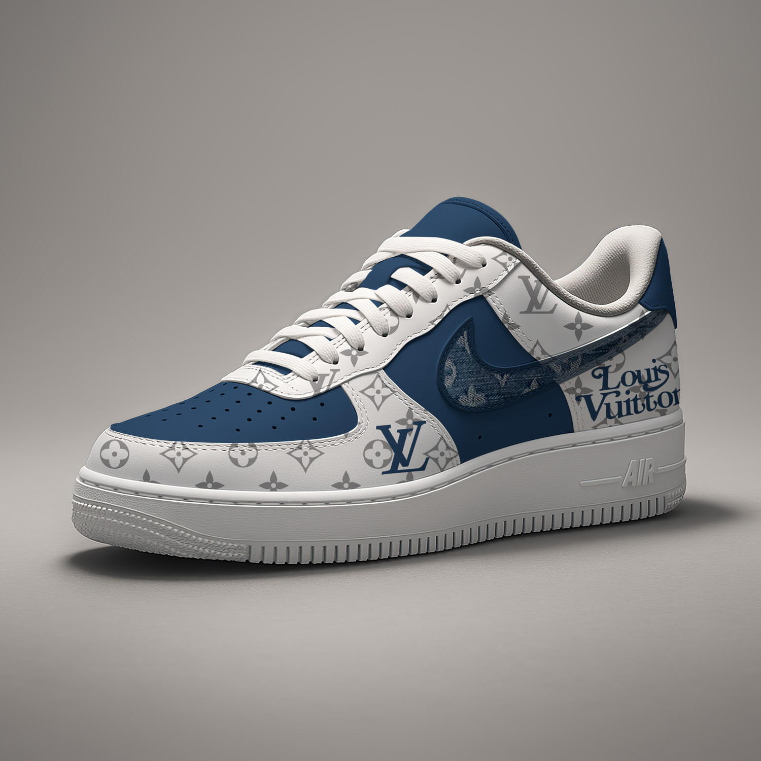 Louis Vuitton Nike Limited Custom Luxury Brand Air Force 1 Sneakers Premium Shoes Fashion Style Collection For Men Women