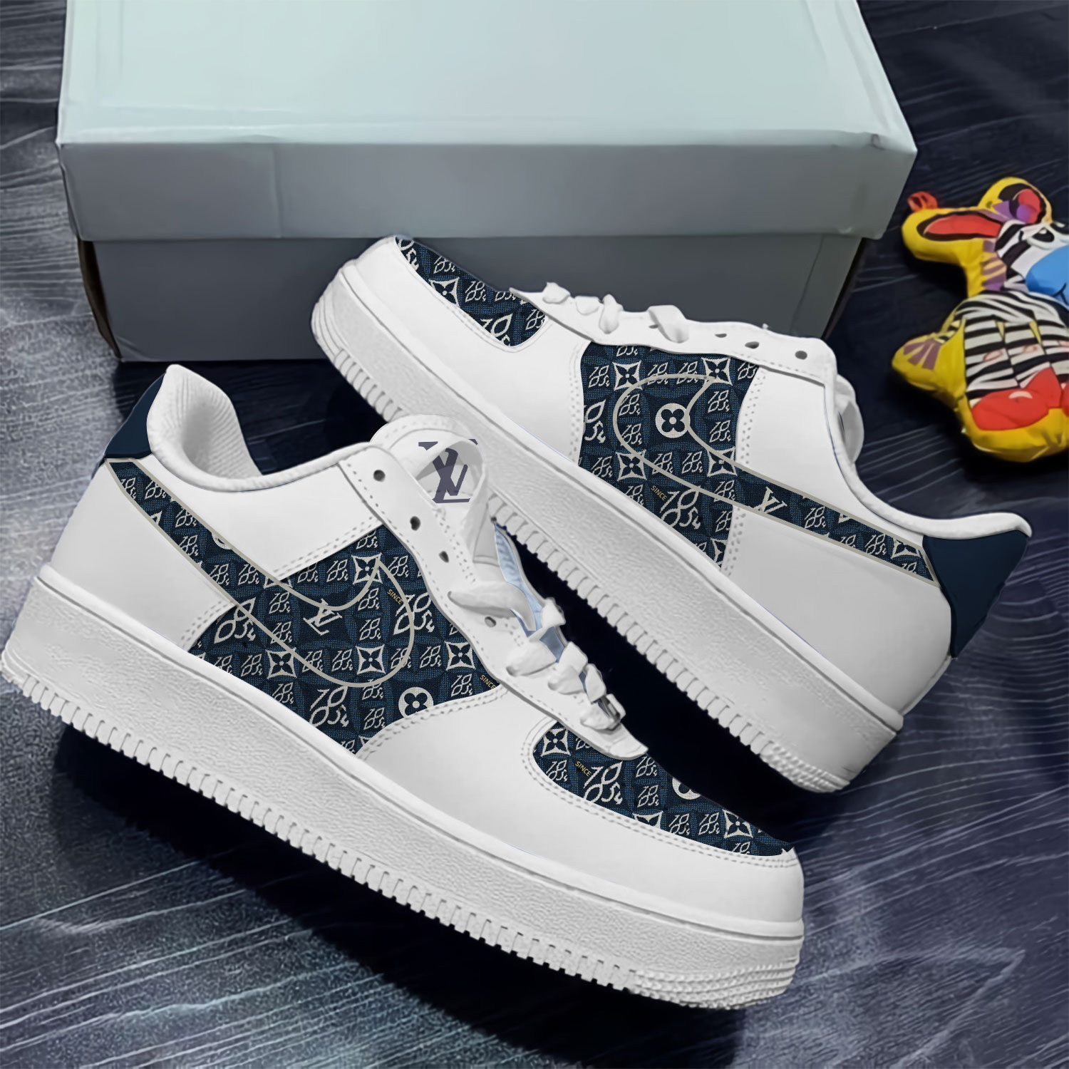 Louis Vuitton Nike Custom Hot Luxury Brand Air Force 1 Sneakers Premium Shoes Fashion Style Collection For Men Women