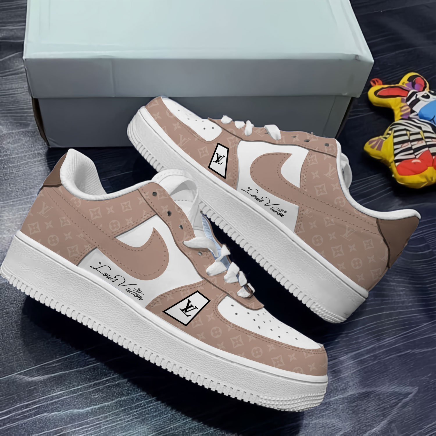 Louis Vuitton Nike Hot Luxury Brand Air Force 1 Sneakers Premium Shoes Fashion Style Limited Collection For Men Women