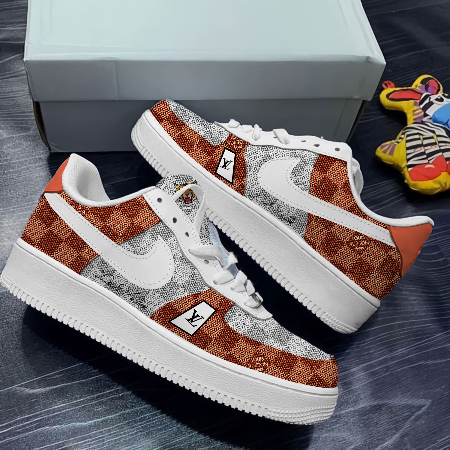 Louis Vuitton Nike Luxury Brand Air Force 1 Sneakers Premium Shoes Fashion Style Limited Collection For Men Women