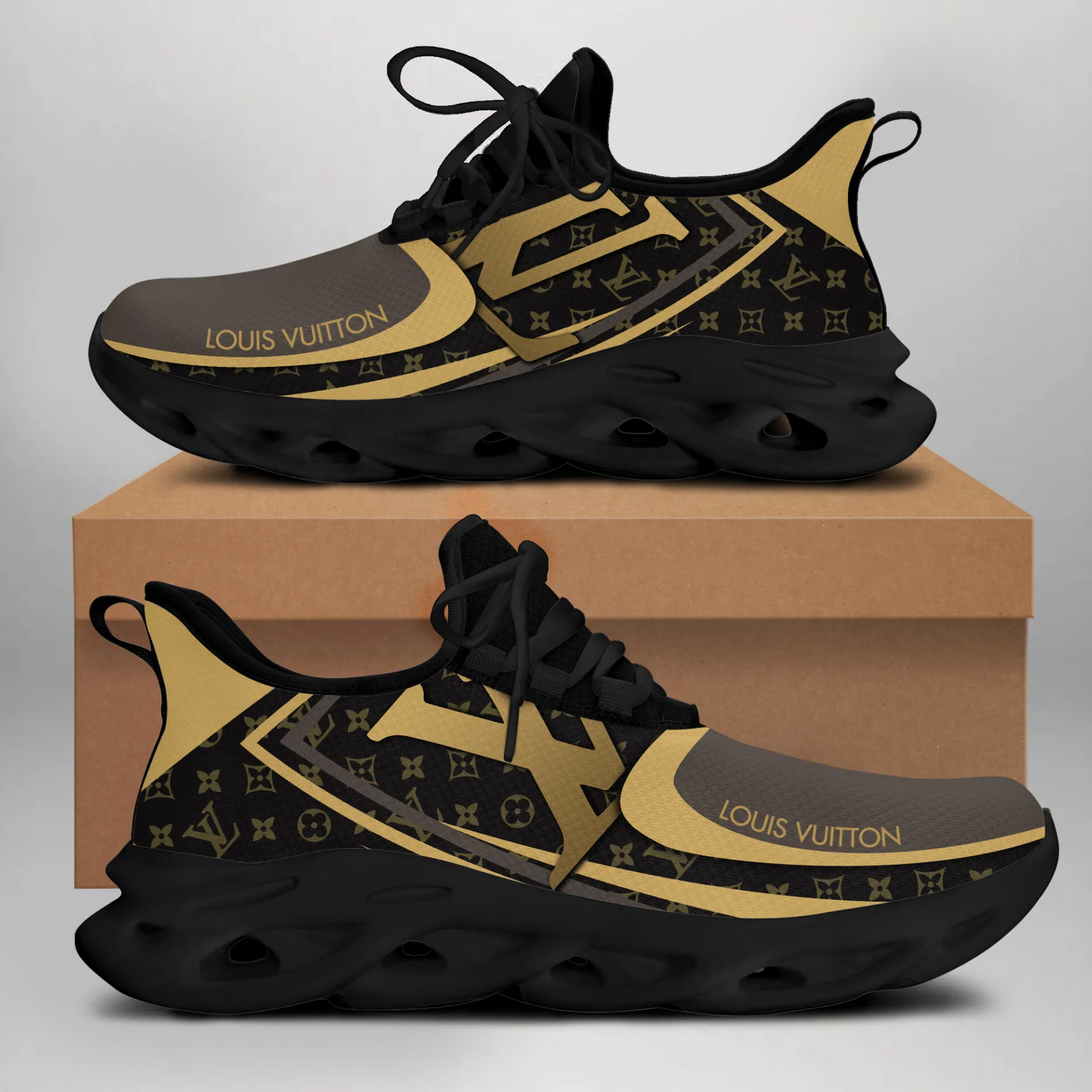 Louis Vuitton LV Logo Luxury Brand Premium Max Soul Shoes Fashion Style Limited Collection For Men Women