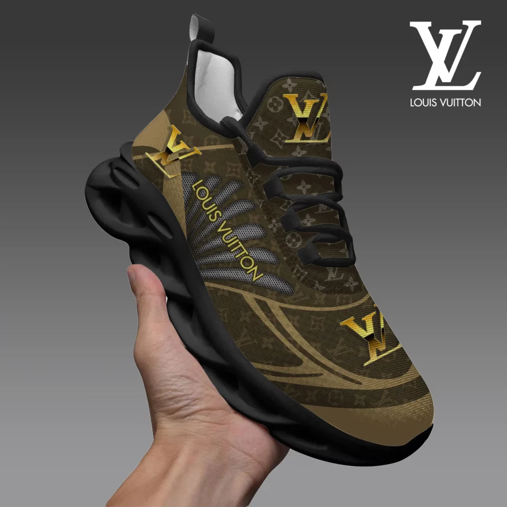 Louis Vuitton Logo Brown Pattern Luxury Brand Premium LV Max Soul Shoes Fashion Style Limited Collection For Men Women