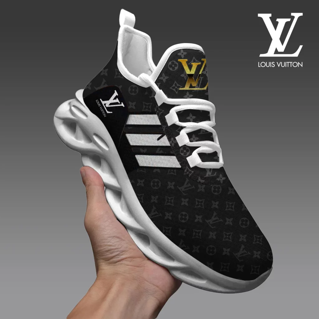 Louis Vuitton Black Pattern Luxury Brand Premium LV Max Soul Shoes Fashion Style Limited Collection For Men Women