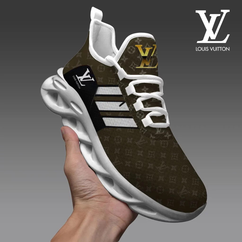 Louis Vuitton Brown Pattern Luxury Brand Premium LV Max Soul Shoes Fashion Style Limited Collection For Men Women