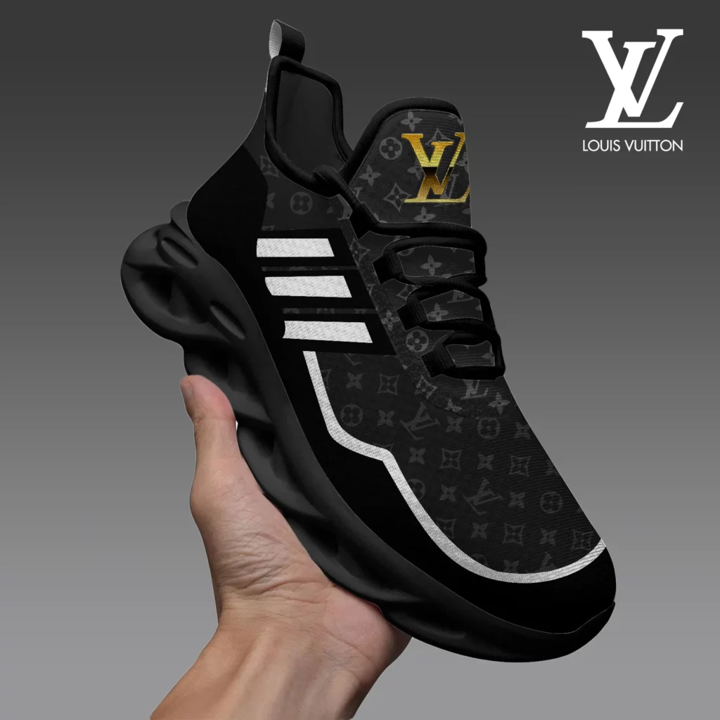 Louis Vuitton Black Luxury Brand Premium Max Soul Shoes Fashion Style Collection For Men Women