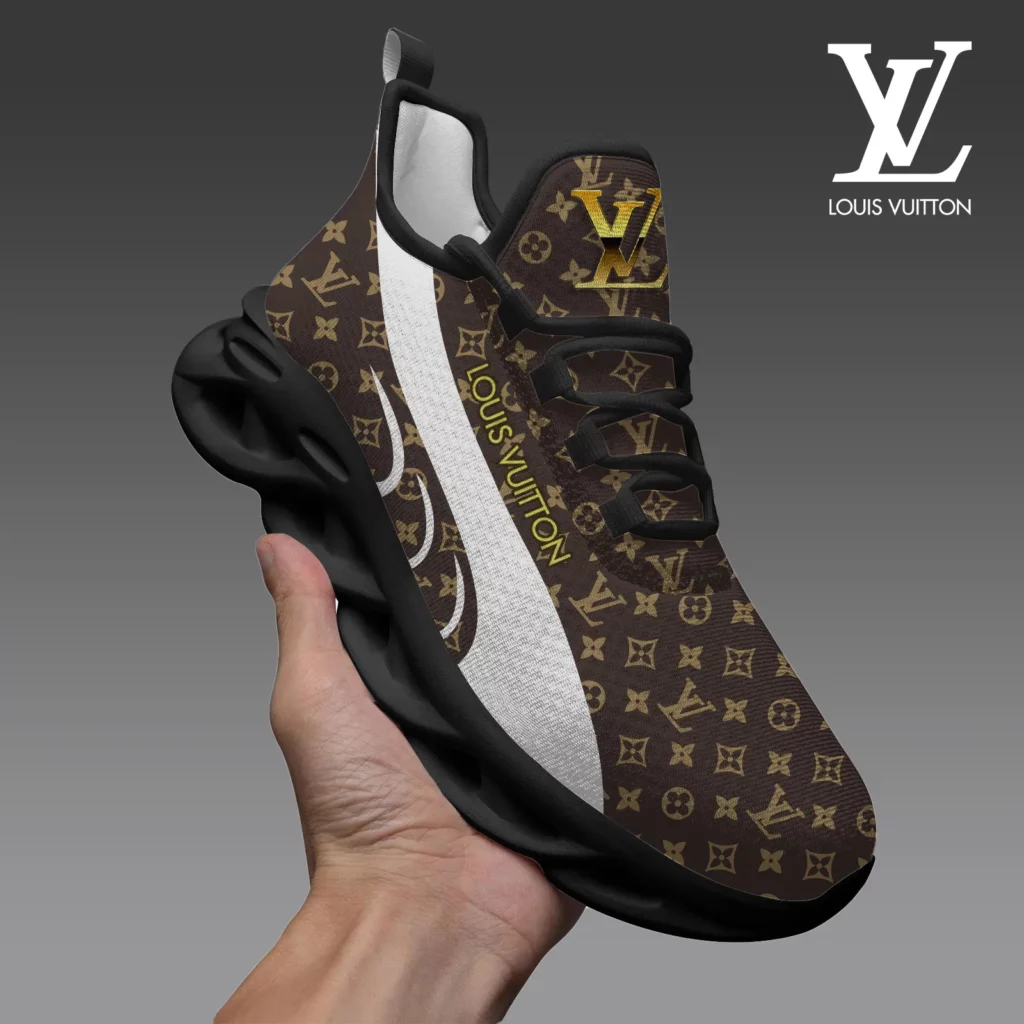 Louis Vuitton Brown Logo Luxury Brand Premium Max Soul Shoes Fashion Style Collection For Men Women