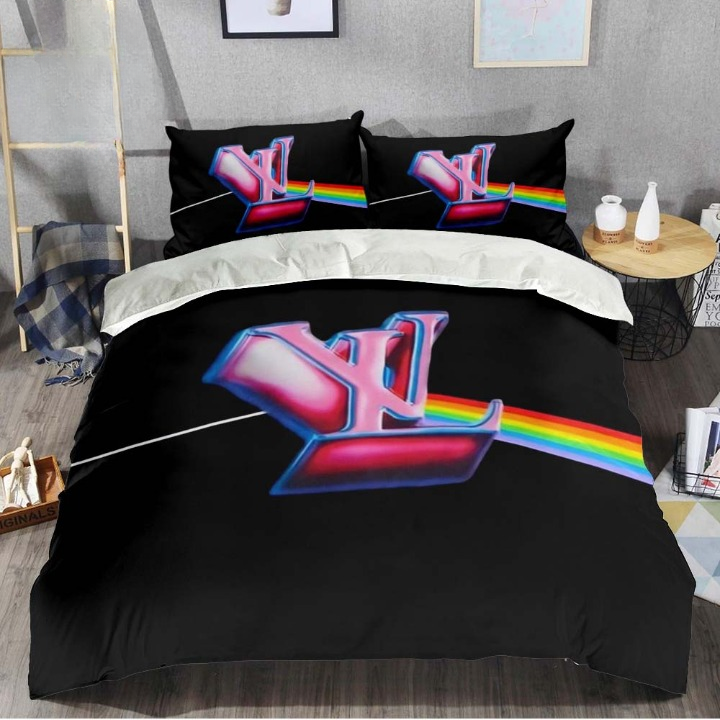 Louis Vuitton Colorful Logo Luxury Brand Premium Bedding Set Fashion Style Special Home Decor Collection