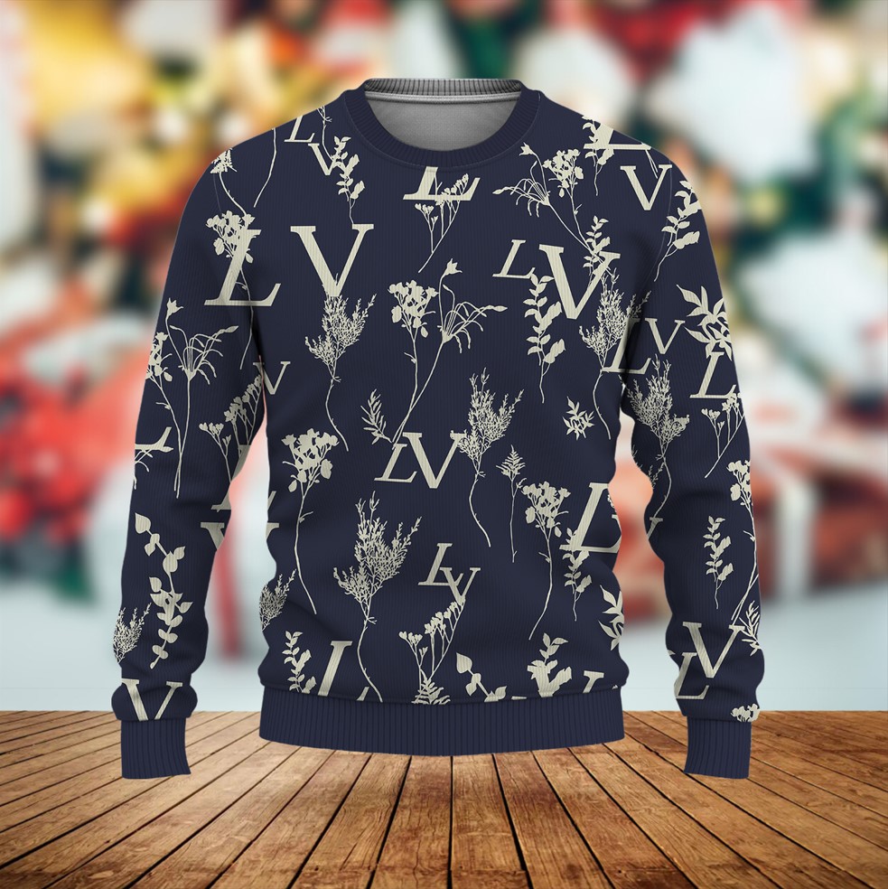 Louis Vuitton LV Pattern Luxury Brand Premium Sweatshirt Sweater Fashion Style Special Collection Outfits For Men Women