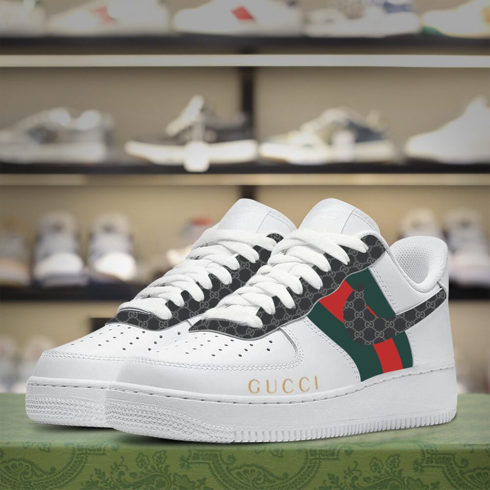 Gucci Nike Luxury Brand Premium Air Force 1 Sneakers Fashion Style Shoes Limited Collection For Men Women