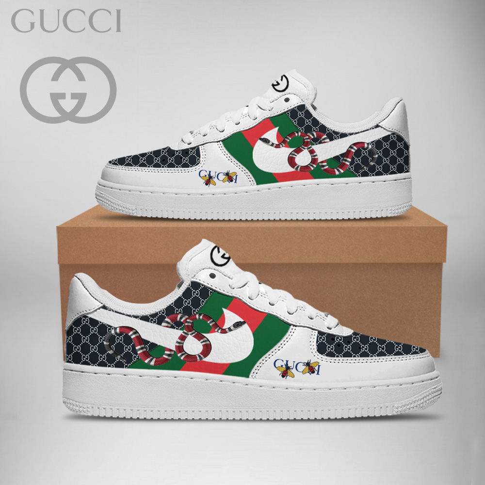 Gucci Nike Snake Bee Luxury Brand Premium Air Force 1 Sneakers Fashion Style Shoes Collection For Men Women
