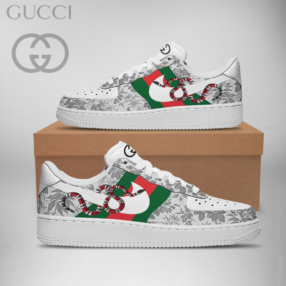 Gucci GC Nike Snake Flowers Luxury Brand Premium Air Force 1 Sneakers Fashion Shoes Collection For Men Women