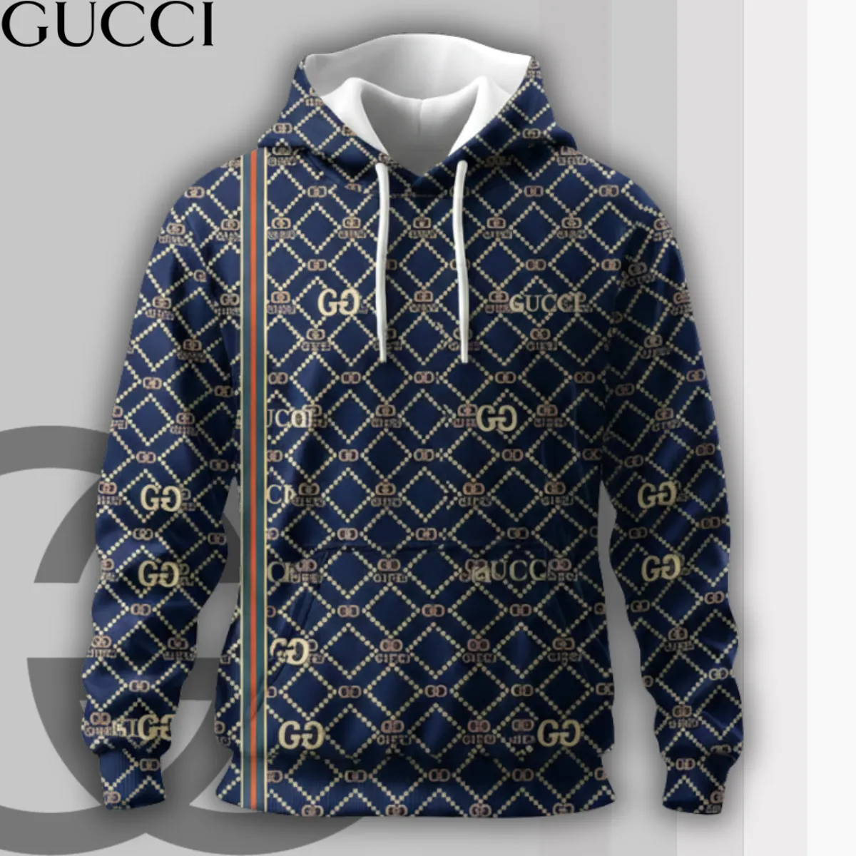 Gucci Pattern Luxury Brand Premium Unisex Hoodie Special Collection Fashion Outfit For Men Women