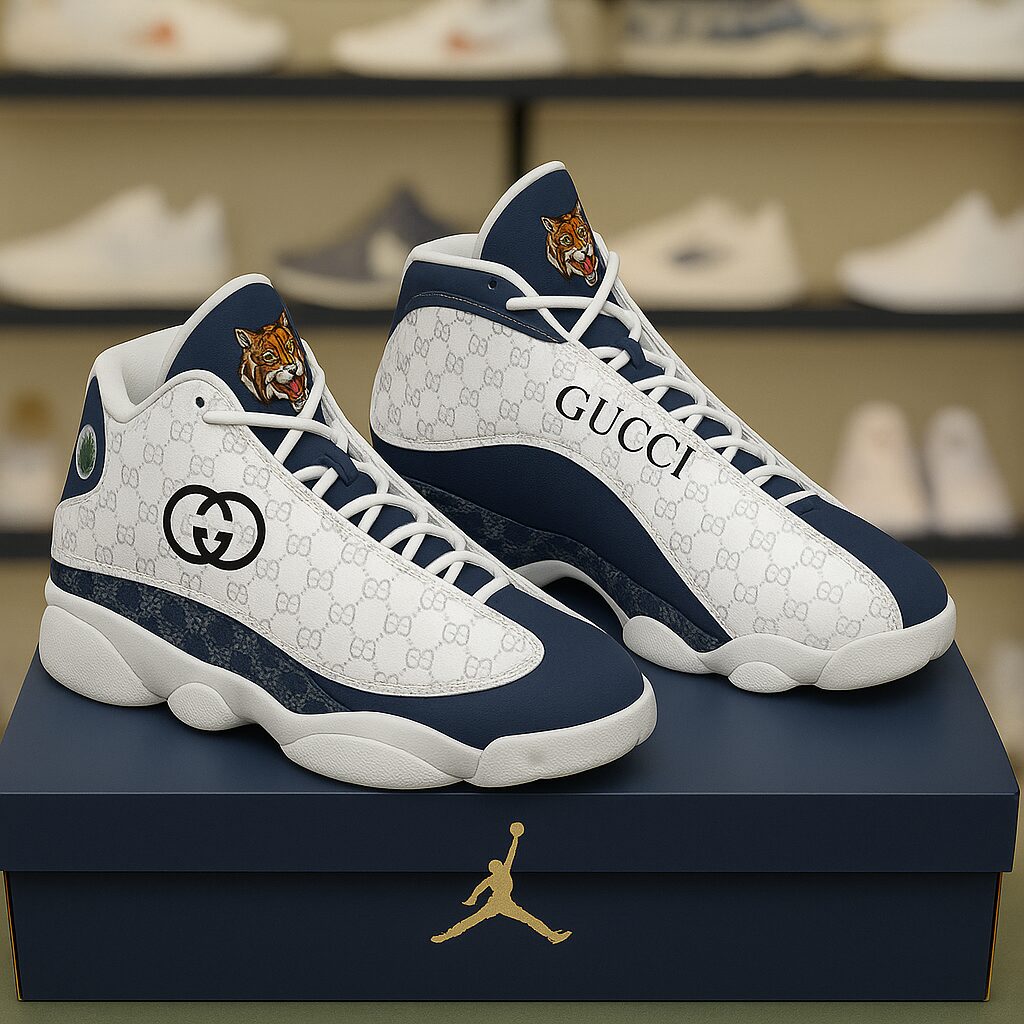 Gucci GC Tiger Luxury Brand Premium Air Jordan 13 Sneakers Fashion Style Shoes Special Collection Gifts For Men Women