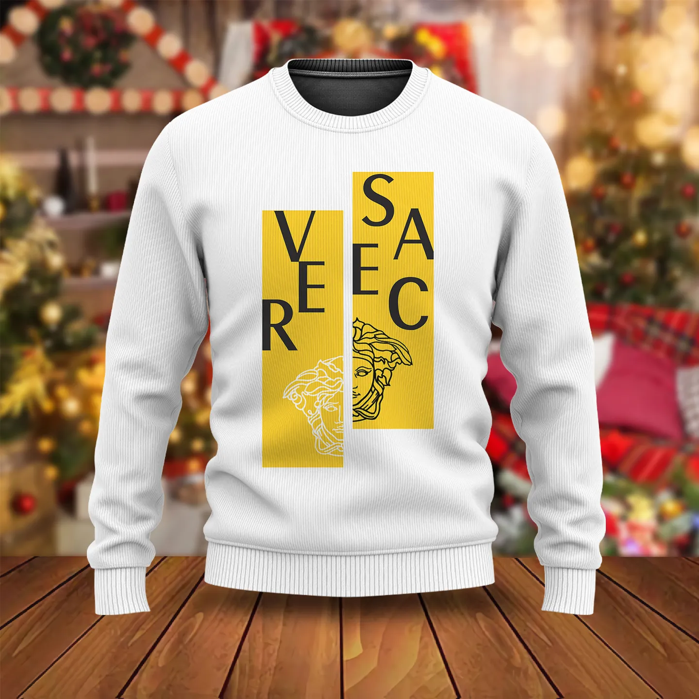 Versace White Luxury Brand Premium Sweatshirt Sweater Fashion Style Special Collection Outfits For Men Women