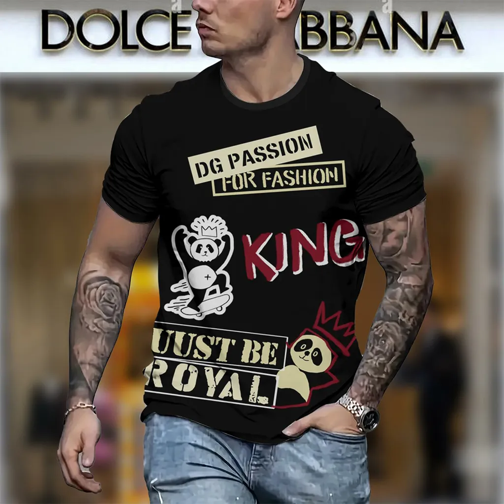 Dolce & Gabbana DG Passion Black Luxury Brand Premium Unisex T-Shirt Fashion Style Outfit For Men Women