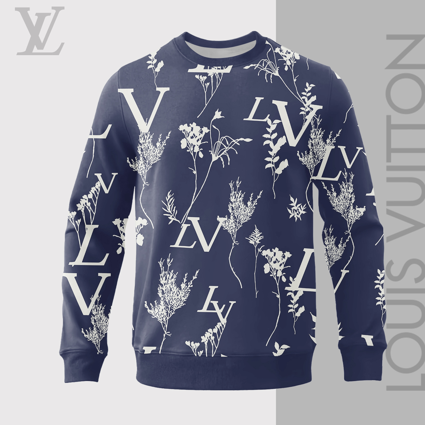Louis Vuitton LV Pattern Luxury Brand Premium Sweatshirt Sweater Fashion Style Special Collection Outfits For Men Women