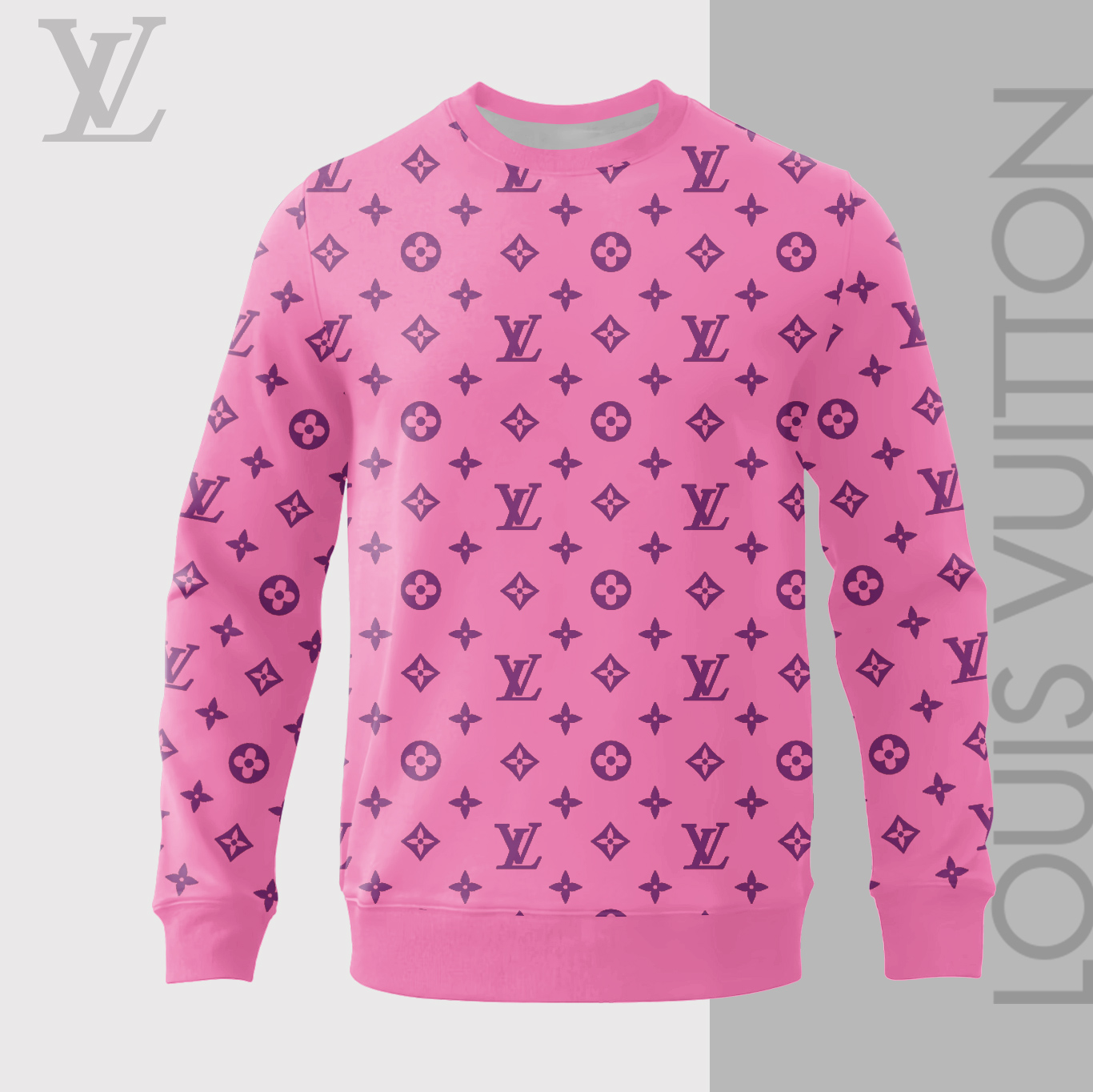 Louis Vuitton LV Pinky Luxury Brand Sweatshirt Sweater Fashion Style Premium Collection Special Outfit For Men Women