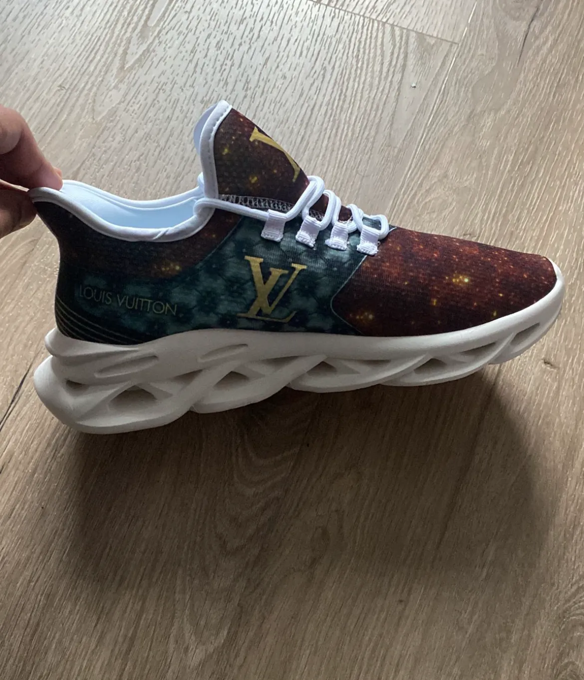 Review images Louis Vuitton Bling Black Max Soul Shoes Luxury Brand Gifts For Men Women