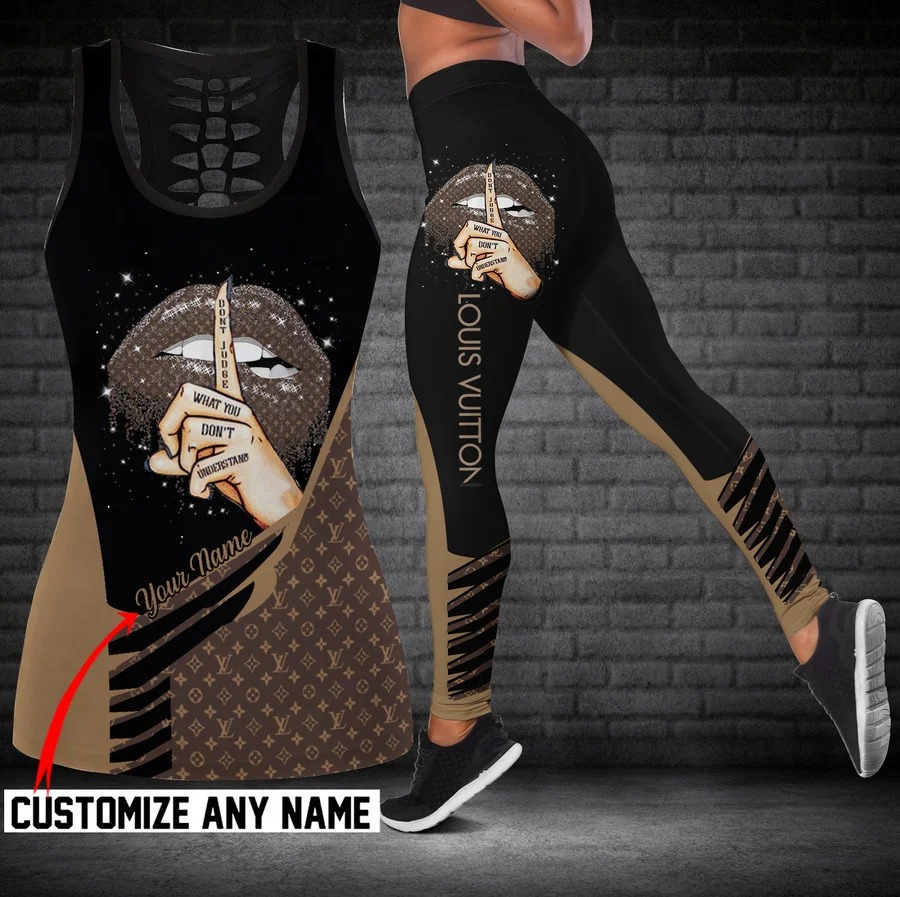 Personalized louis vuitton tank top leggings lv luxury clothing clothes outfit gym for women 85 htls