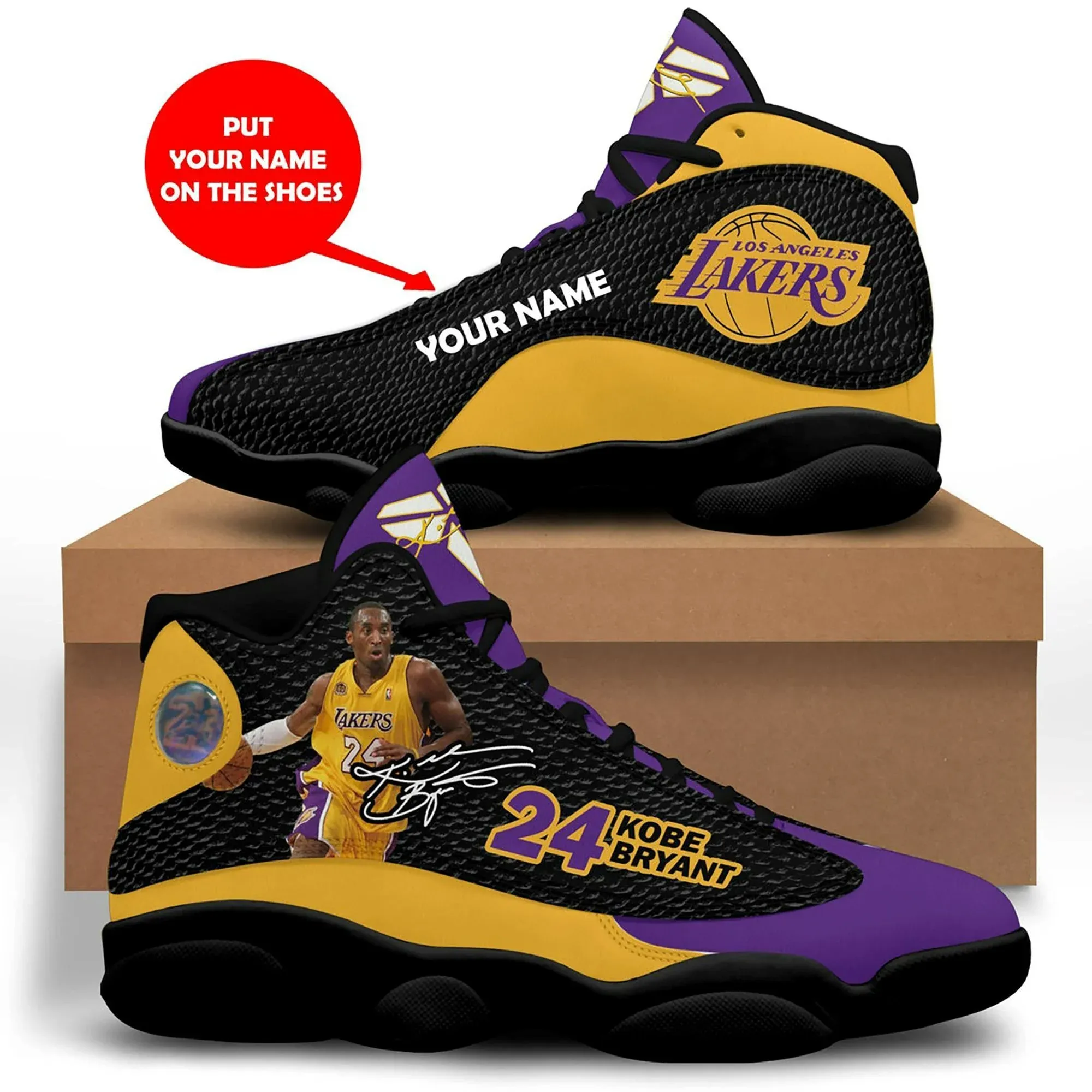 custom lakers shoes