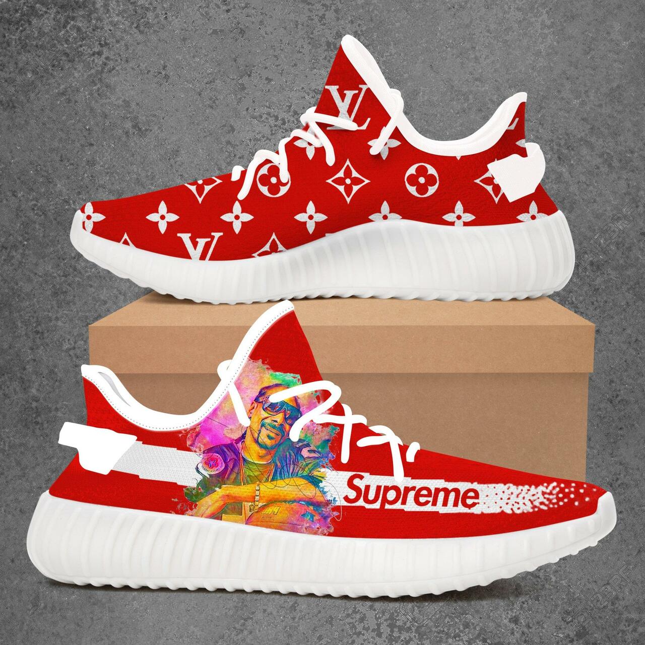 Buy louis vuitton supreme snoop dogg yeezy boost shoes sport sneakers best lv gifts for men women 87 yzes