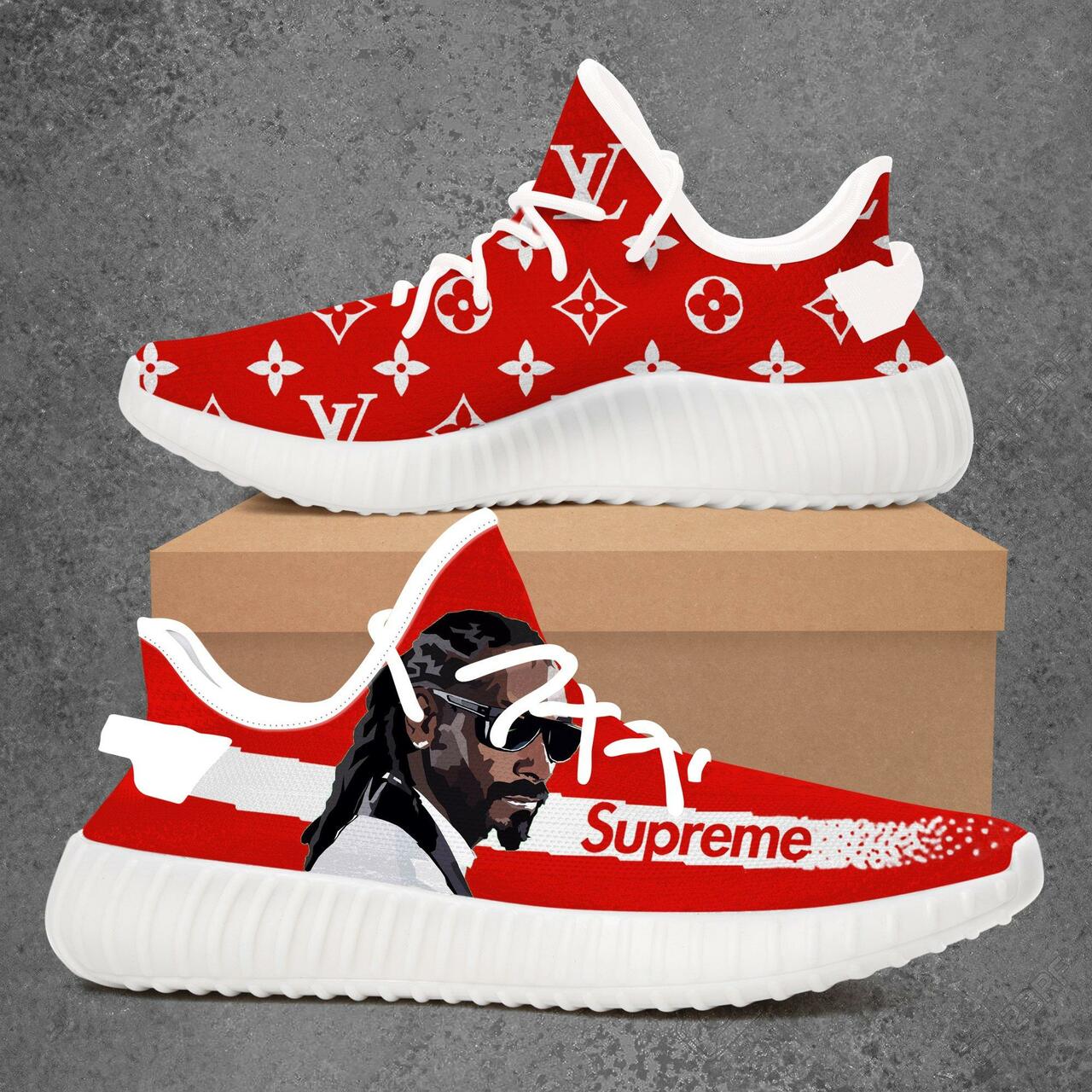 Buy louis vuitton supreme snoop dogg yeezy boost shoes sport sneakers best lv gifts for men women 88 yzes