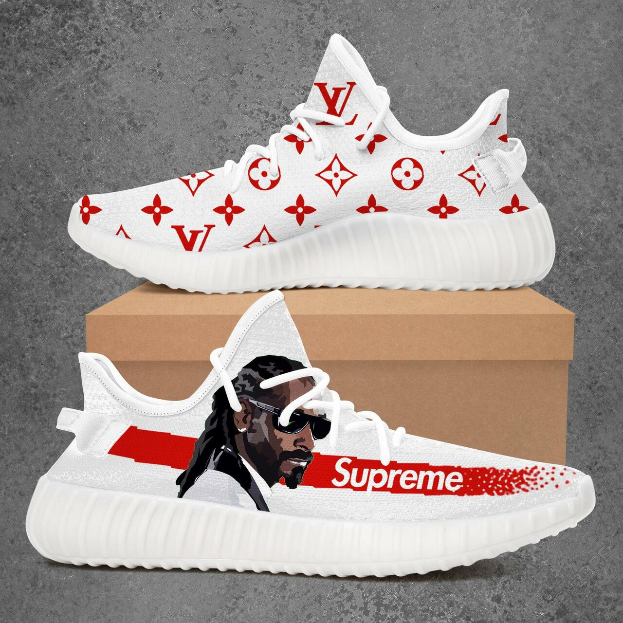 Buy louis vuitton supreme snoop dogg yeezy boost shoes sport sneakers best lv gifts for men women 89 yzes