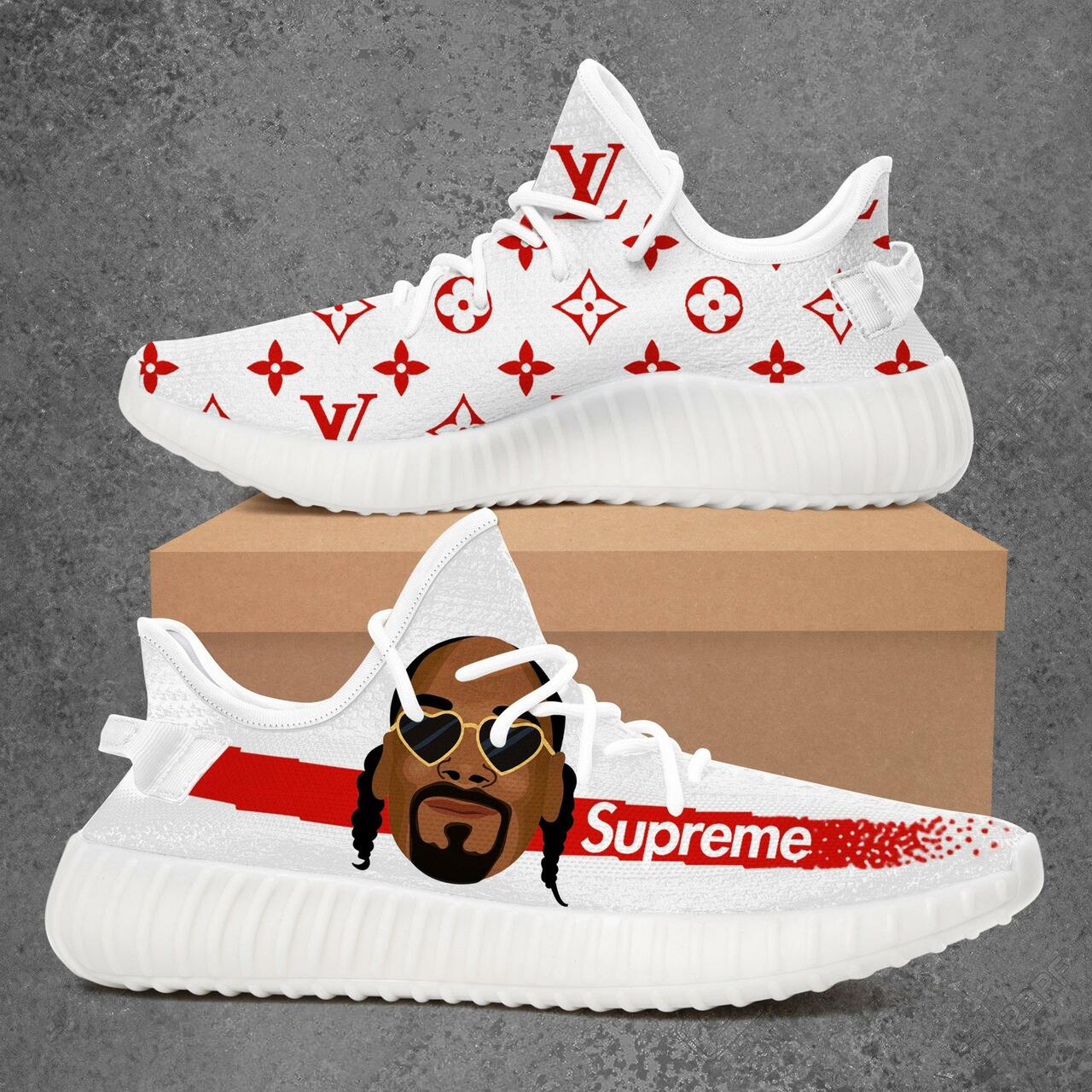 Buy louis vuitton supreme snoop dogg yeezy boost shoes sport sneakers best lv gifts for men women 90 yzes