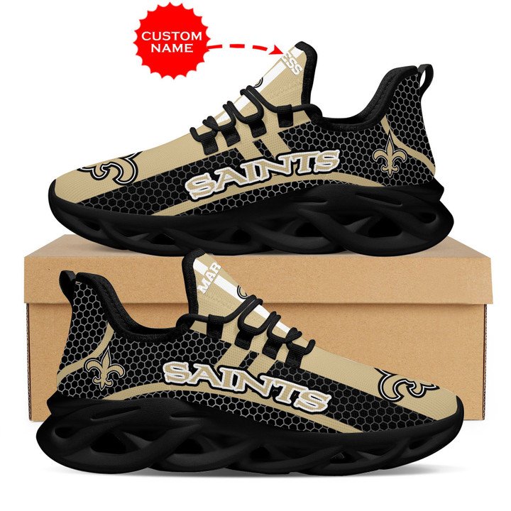 New orleans saints shoes max soul luxury nfl personalized gift for fans 76 msl