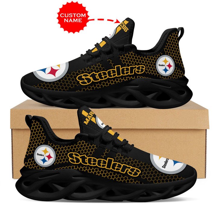Pittsburgh steelers shoes max soul luxury nfl personalized gift for fans 79 msl