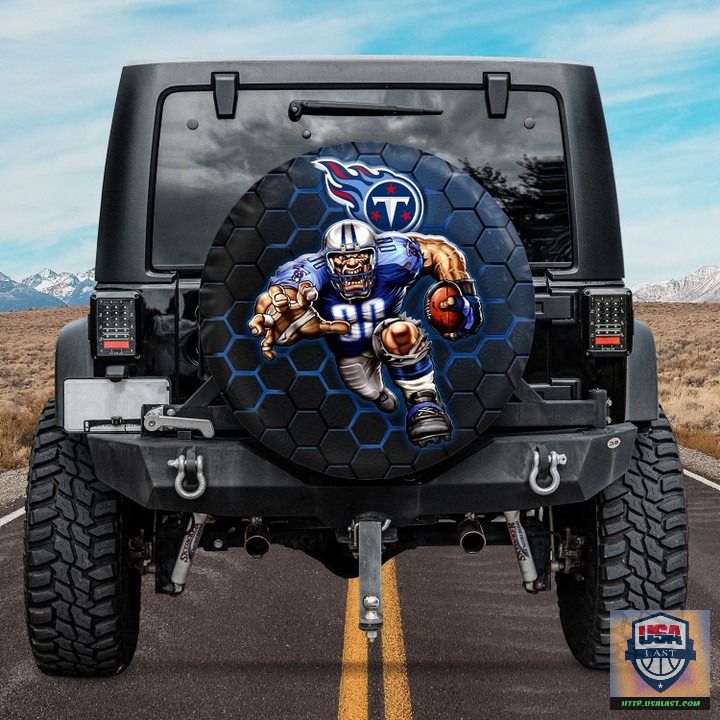 Tennessee titans nfl mascot spare tire cover
