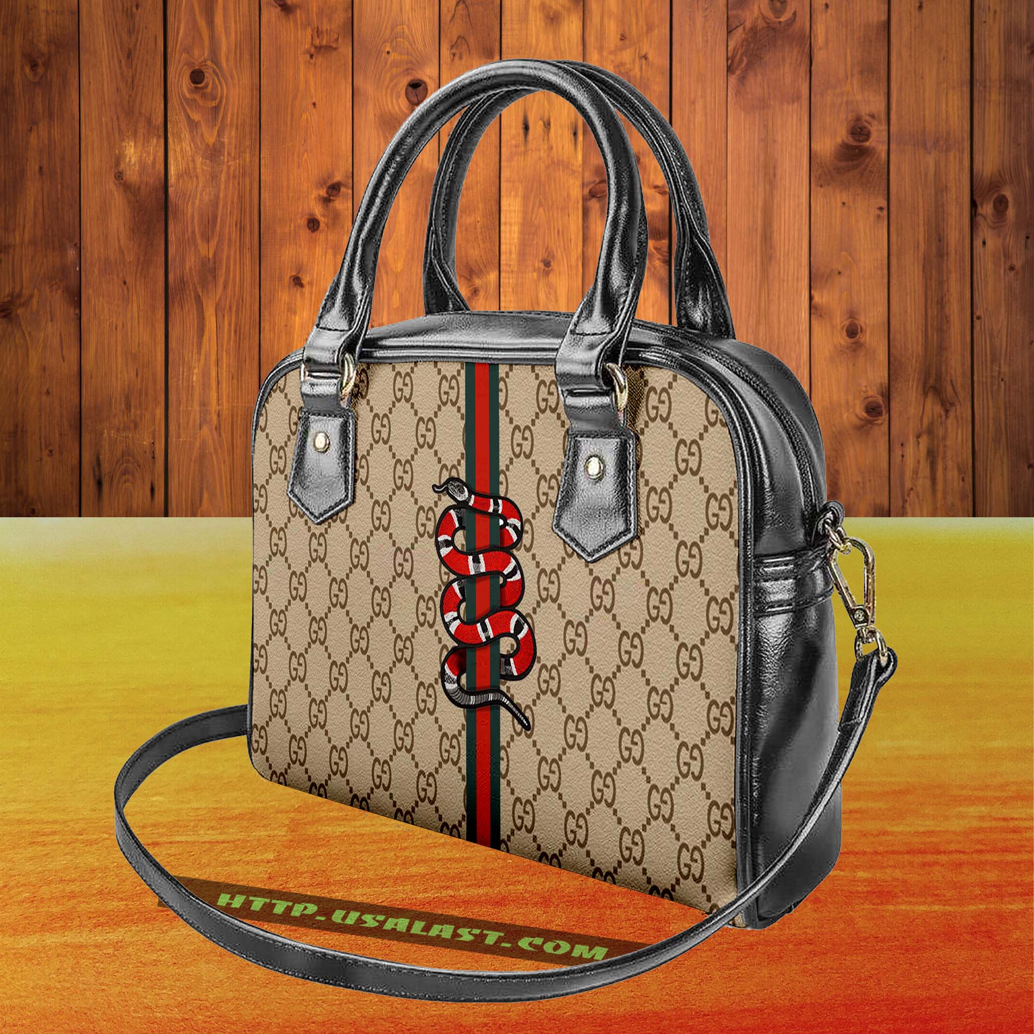 Gucci snake luxury brand shoulder handbag v52 luxury