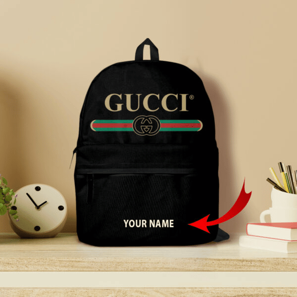 Gucci logo premium customized all-over-printed backpack