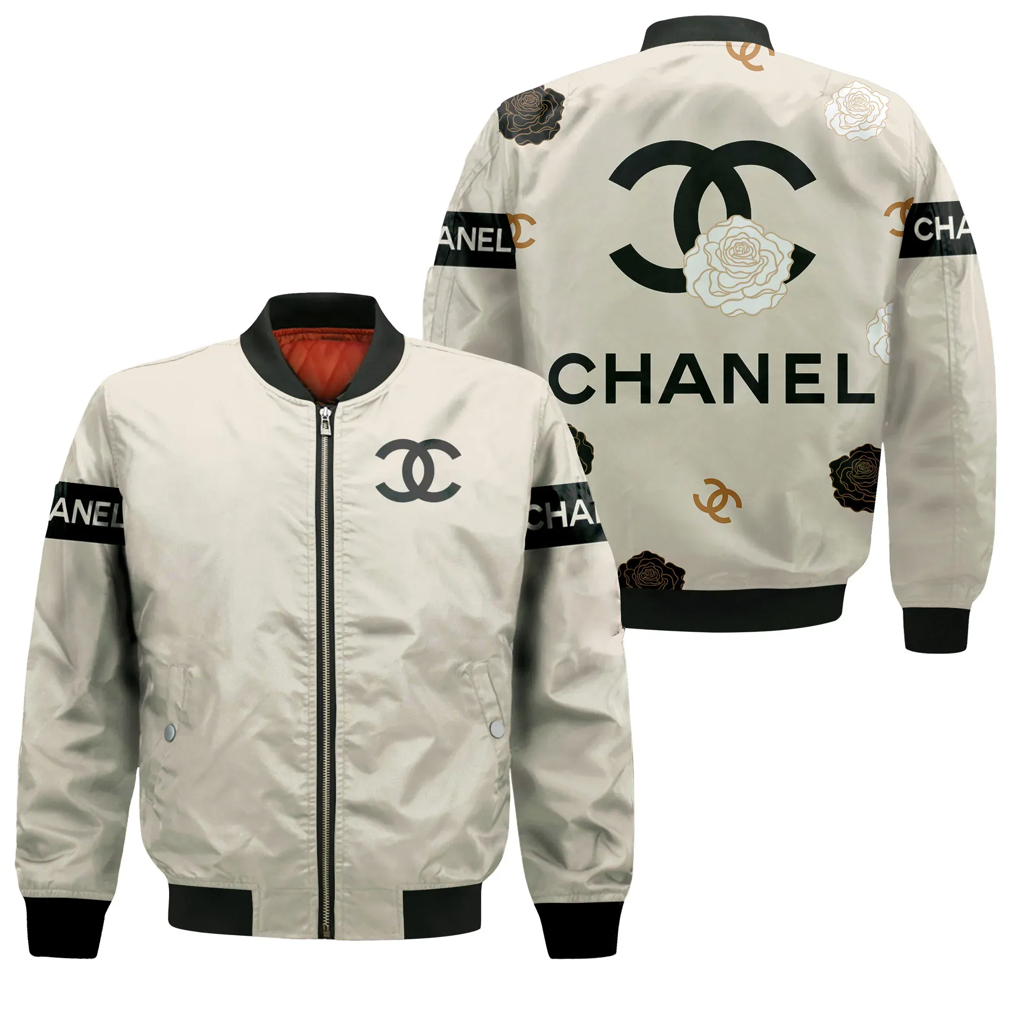 
                chanel bomber jacket luxury brand clothing clothes outfit for men women
            